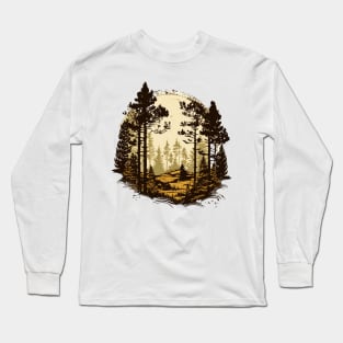 Retro Forest Long Sleeve T-Shirt